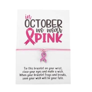 In October We Wear Pink Bracelet